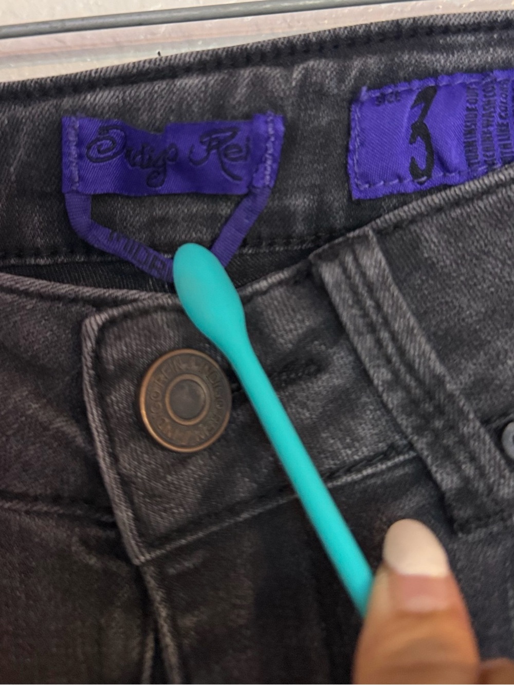 Stretchy Black Washed Denim Skinny Jeans